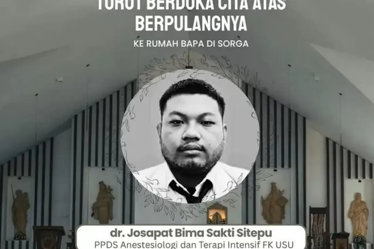 Innalilahi! dr Josapat Bima Sakti Sitepu Meninggal Dunia, Netizen Curigai Penyebab Kematian PPDS FK USU 
