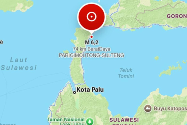 Gempa M 6,2 Guncang Parigi Moutong Sulawesi Tengah, Tak Berpotensi Tsunami Warha Harap Tetap Waspada!